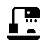 Schreibtisch Lampe Symbol. Glyphe Symbol zum Ihre Webseite, Handy, Mobiltelefon, Präsentation, und Logo Design. vektor
