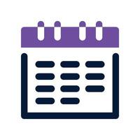 Kalender Symbol. gemischt Symbol zum Ihre Webseite, Handy, Mobiltelefon, Präsentation, und Logo Design. vektor