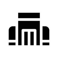 Einkaufszentrum Symbol. Glyphe Symbol zum Ihre Webseite, Handy, Mobiltelefon, Präsentation, und Logo Design. vektor