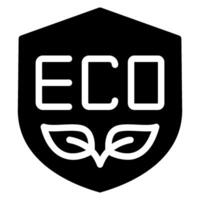 eco vänlig glyf ikon vektor