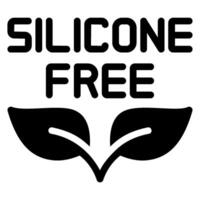 silikon fri glyf ikon vektor