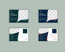 modern und kreativ minimalistisch Marketing Postkarte Design Vorlage vektor