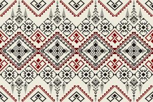 Pixel Muster ethnisch orientalisch traditionell. Design Stoff Muster Textil- afrikanisch indonesisch indisch nahtlos aztekisch Stil abstrakt Illustration zum drucken Kleidung vektor