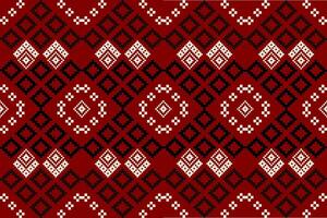 Pixel Muster ethnisch orientalisch traditionell. Design Stoff Muster Textil- afrikanisch indonesisch indisch nahtlos aztekisch Stil abstrakt Illustration zum drucken Kleidung vektor