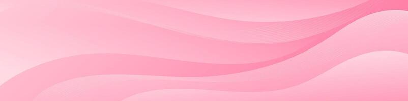 bestechen mit das faszinierend abstrakt Gradient Welle Banner, ein glatt Rosa Symphonie. erheben Ihre Digital Gegenwart mit Blickfang Überschriften und Werbung Materialien vektor