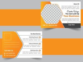 företags- företag posta kort design vektor