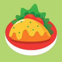 lecker Taco Dienstag vektor