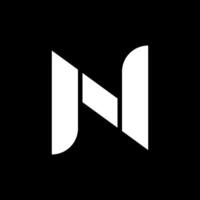 n Brief Logo-Design vektor