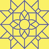 Gelb und Blau Muster vektor