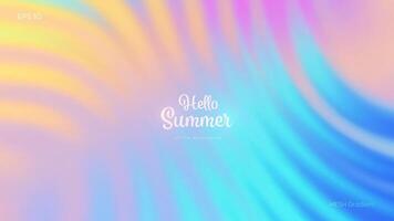 Sommer- Gradient Hintergrund. hell bunt Sommer- Farben. Sonnenuntergang und Sonnenaufgang Himmel Farben. Blau, lila, orange, Rosa, Gelb. großartig zum Abdeckungen, Marke, Poster, Banner. Illustration. vektor