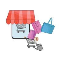 Illustration von E-Commerce vektor