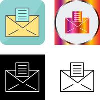 Email Unterlagen Symbol Design vektor