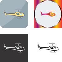 Helikopter-Icon-Design vektor