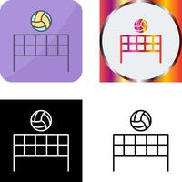 Beach-Volleyball-Icon-Design vektor