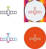 einzigartig Satellit Symbol Design vektor