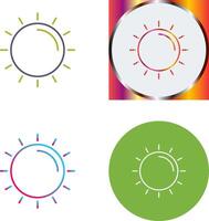 Sonne-Icon-Design vektor