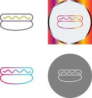 Hot-Dog-Icon-Design vektor