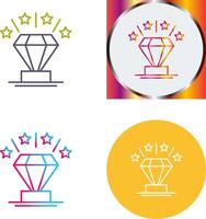 Diamant-Icon-Design vektor