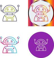 Roboter-Icon-Design vektor