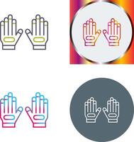 Handschuh-Icon-Design vektor