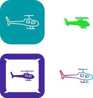 Helikopter-Icon-Design vektor