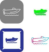 Schnellboot-Icon-Design vektor