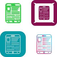 E-Book-Icon-Design vektor