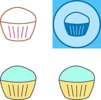 Schokolade Muffin Symbol Design vektor