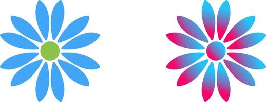 einzigartig Blume Symbol Design vektor