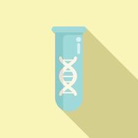 Prüfung Tube mit DNA Strand Illustration vektor