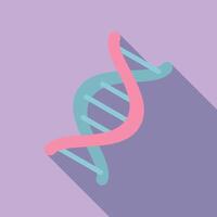 abstrakt DNA Wendel Illustration auf lila Hintergrund vektor