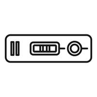USB Blitz Fahrt Symbol Gliederung vektor