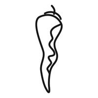 minimalistisk chili peppar illustration vektor