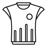 Linie Kunst Illustration von ein beiläufig T-Shirt vektor