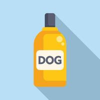 tecknad serie hund schampo flaska illustration vektor