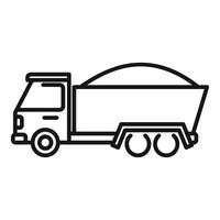 Dump LKW Linie Symbol Illustration vektor