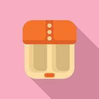 platt design ikon av en årgång brödrost på rosa bakgrund vektor
