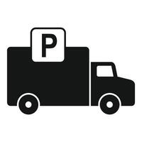 Parkplatz LKW Symbol Illustration vektor