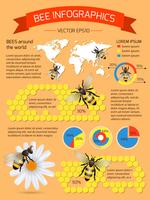 bee infographics set