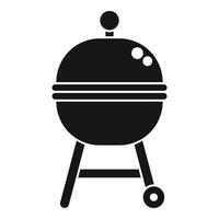 schwarz Holzkohle Grill Symbol Illustration vektor