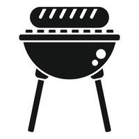 Holzkohle Grill Symbol Illustration vektor