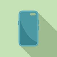 modern smartphone fall isolerat på en pastell bakgrund vektor