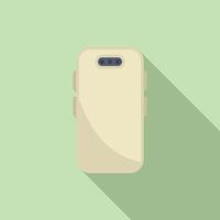 minimalistisk smartphone illustration på pastell bakgrund vektor