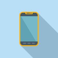 modern Smartphone Illustration auf Blau Hintergrund vektor