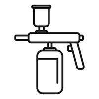 ikon av en tryck spray flaska vektor