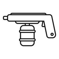 linje konst illustration av en måla spray pistol vektor