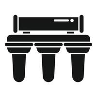 schwarz und Weiß Tintenstrahl Drucker Symbol vektor