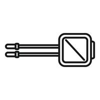 elektrisch Stecker Linie Symbol Illustration vektor