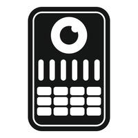 schwarz und Weiß Smartphone Symbol Illustration vektor