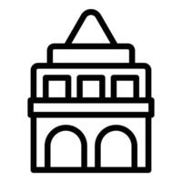 helgon petersburg hus ikon översikt . kejserlig arkitektur vektor